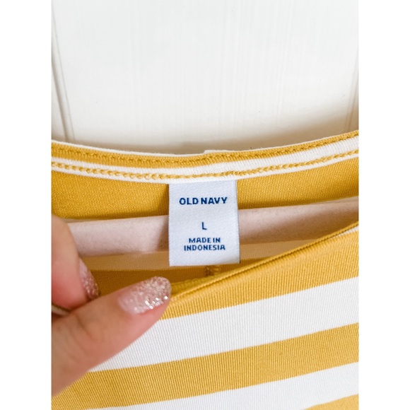 NWT Old Navy Ruffle Sleeve Striped Swing Dress - Picture 2 of 3